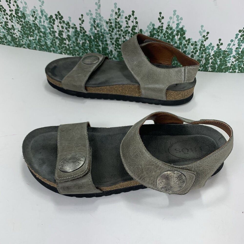 Taos Leather Strap Comfort Slide Sandals Size 9-9.5 Or 40 EU Womens - Picture 6 of 16